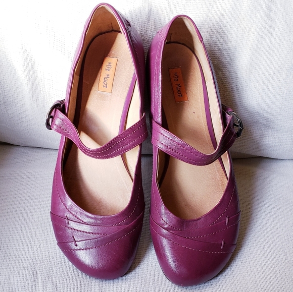 Miz Mooz Shoes - Miz Mooz Dorian eggplant Mary Jane, 11